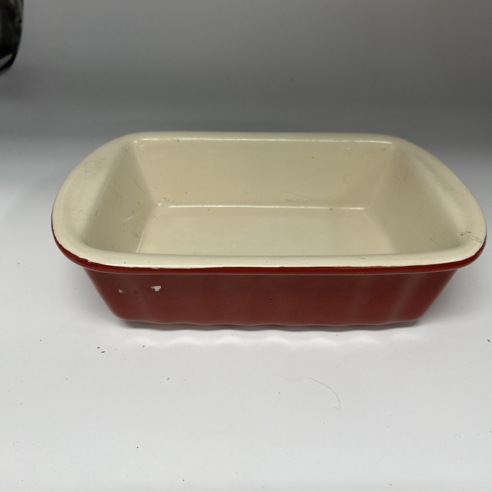 Bradshaw International 04426 Loaf Pan, Red Ceramic, 9-In. Baking‎ Dish